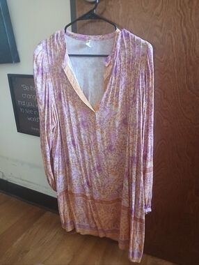 SPELL 'VILLAGE' tunic mini dress
